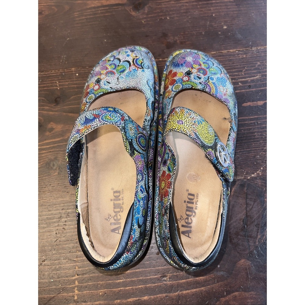 Alegria Women's Shoes Sz 41 / 10.5 Paloma Hippie Chic Dottie Peace PAL-356 - Picture 7 of 9